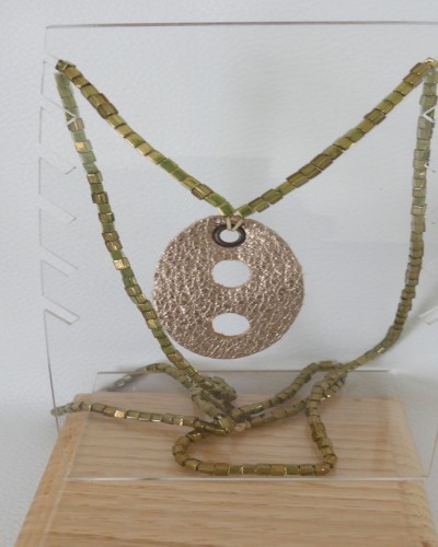 Accroche lunettes en cuir